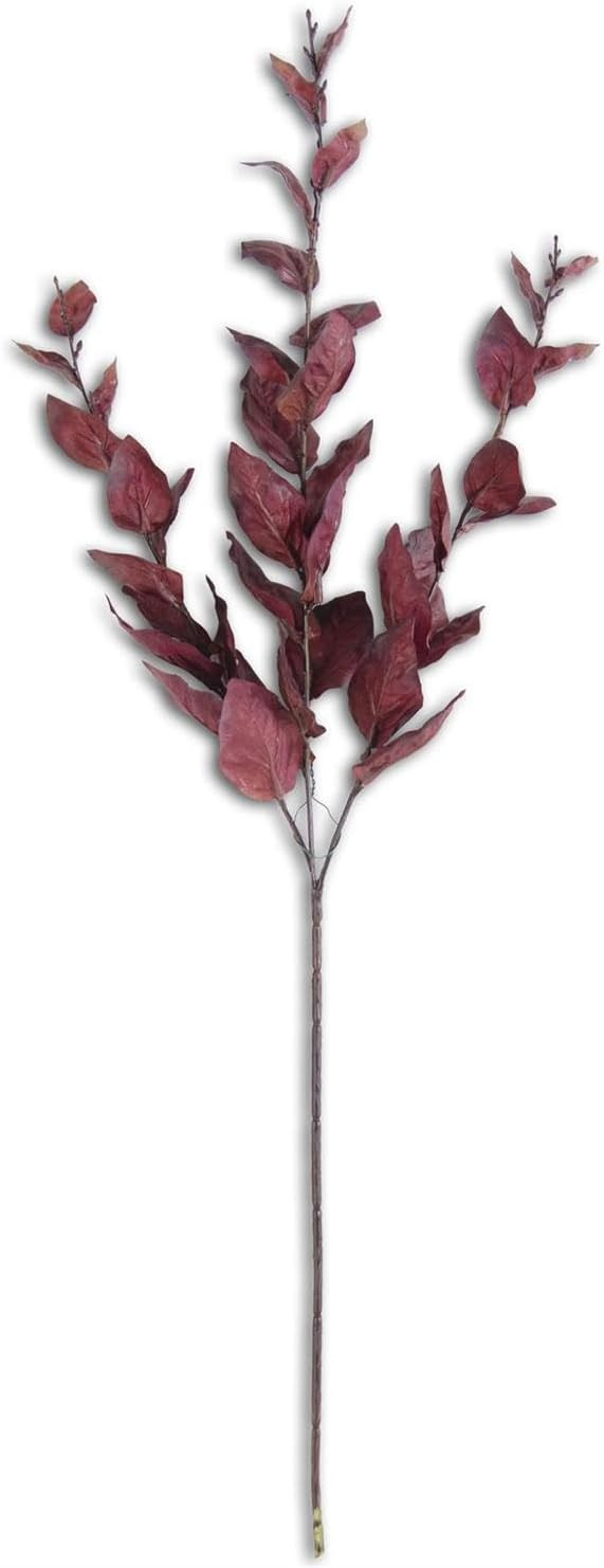 Two-Tone Basil Leaves Spray Burgundy, 28 Inch | Amazon (US)
