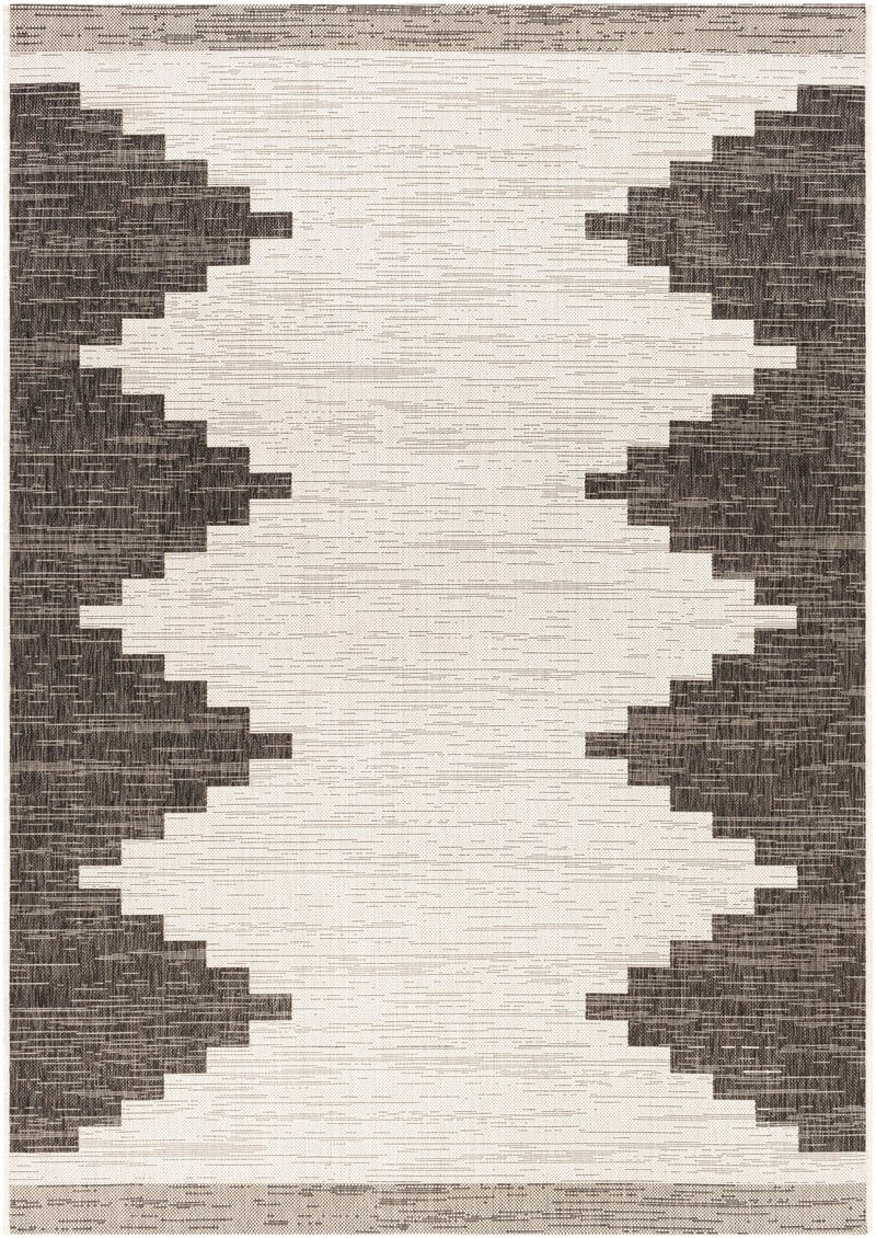 Mark&Day Area Rugs, 5x7 Wolfheze Modern Indoor/Outdoor Black Beige Area Rug (5'3" x 7'7") | Walmart (US)