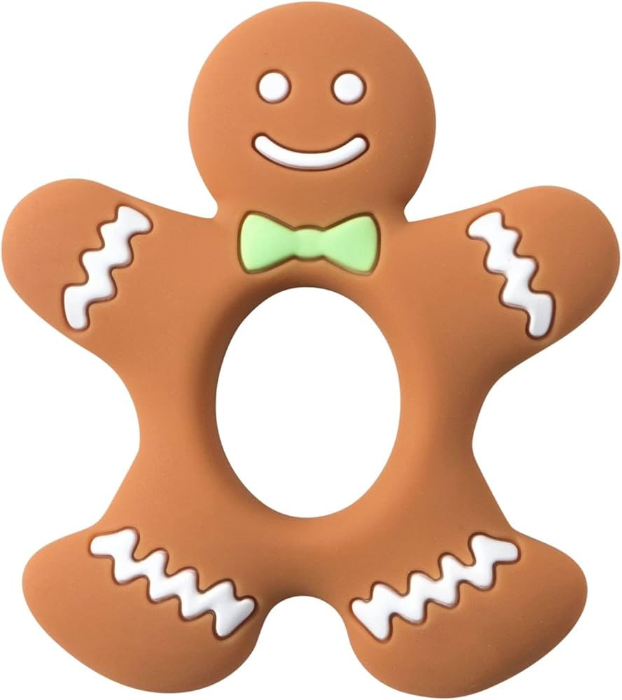 Jimibaby Christmas Teether Teething Toy Gingerbread Man, The First Christmas teether for Baby Boy... | Amazon (US)