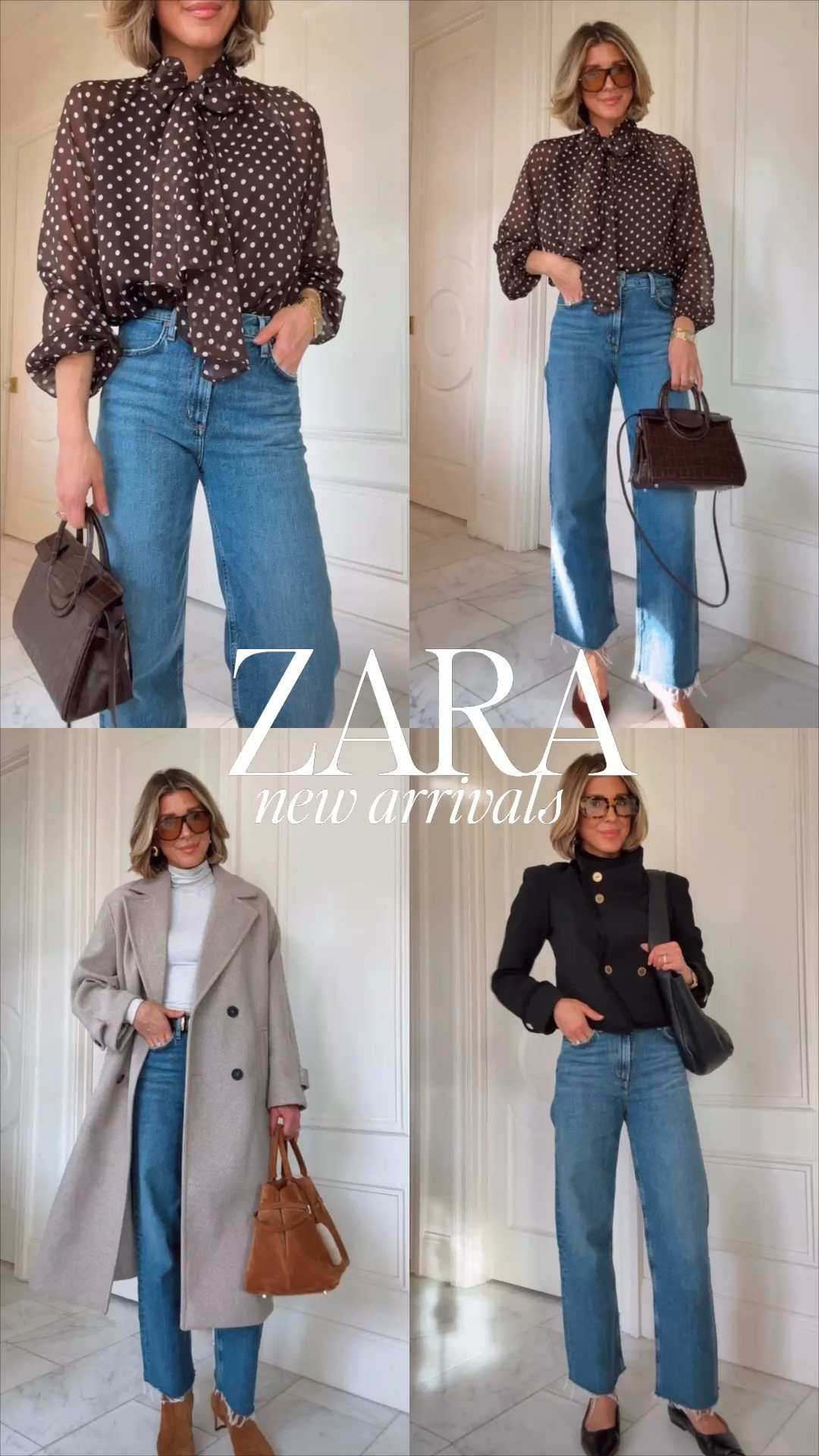 New outfits from Zara. I'm wearing g size small in tops 