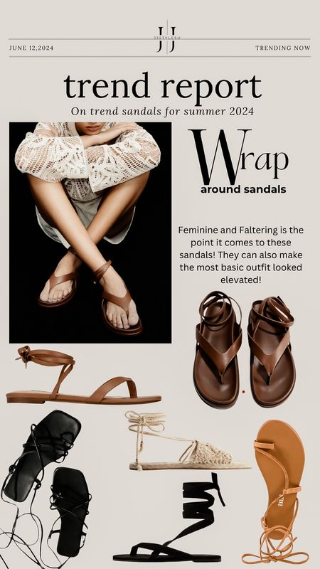 𝒯𝓇𝑒𝓃𝒹 𝑅𝑒𝓅𝑜𝓇𝓉 
Wrap Around Sandals!
Linking some here at different price points! 


Tap the bell above for all your on trend finds♡

Trend, trending now, ontrend, sandals, summmerstyle, fashionover40, genx, styleover40, causal style , outfit idea, outfit inspiration, amazon, amazonstyle, H&M, target, targetstyle, outfit inspiration 



#LTKStyleTip #LTKSeasonal #LTKOver40