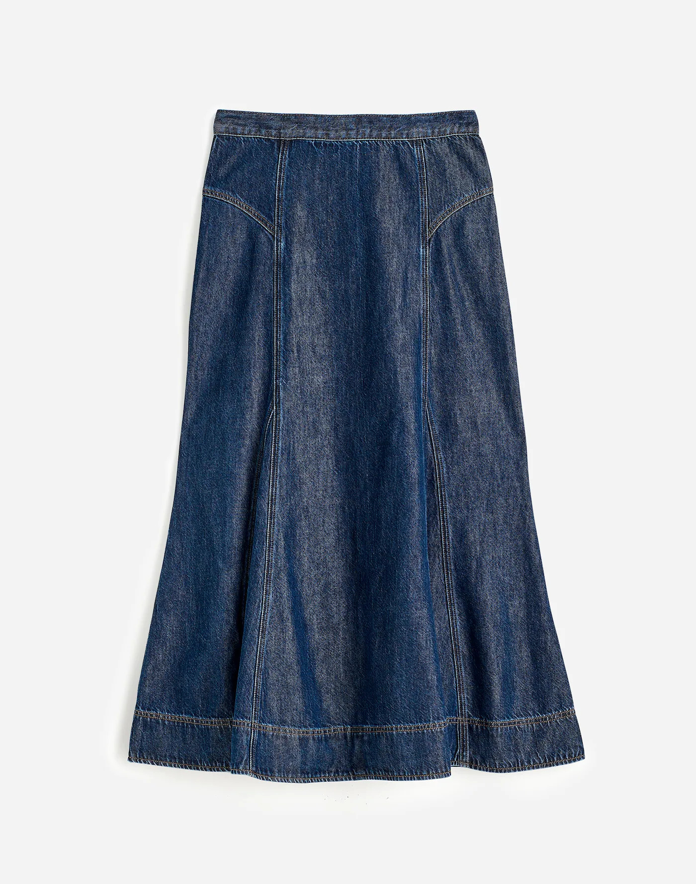 Denim Midi Circle Skirt in Avonmore Wash: Airy Denim Edition | Madewell
