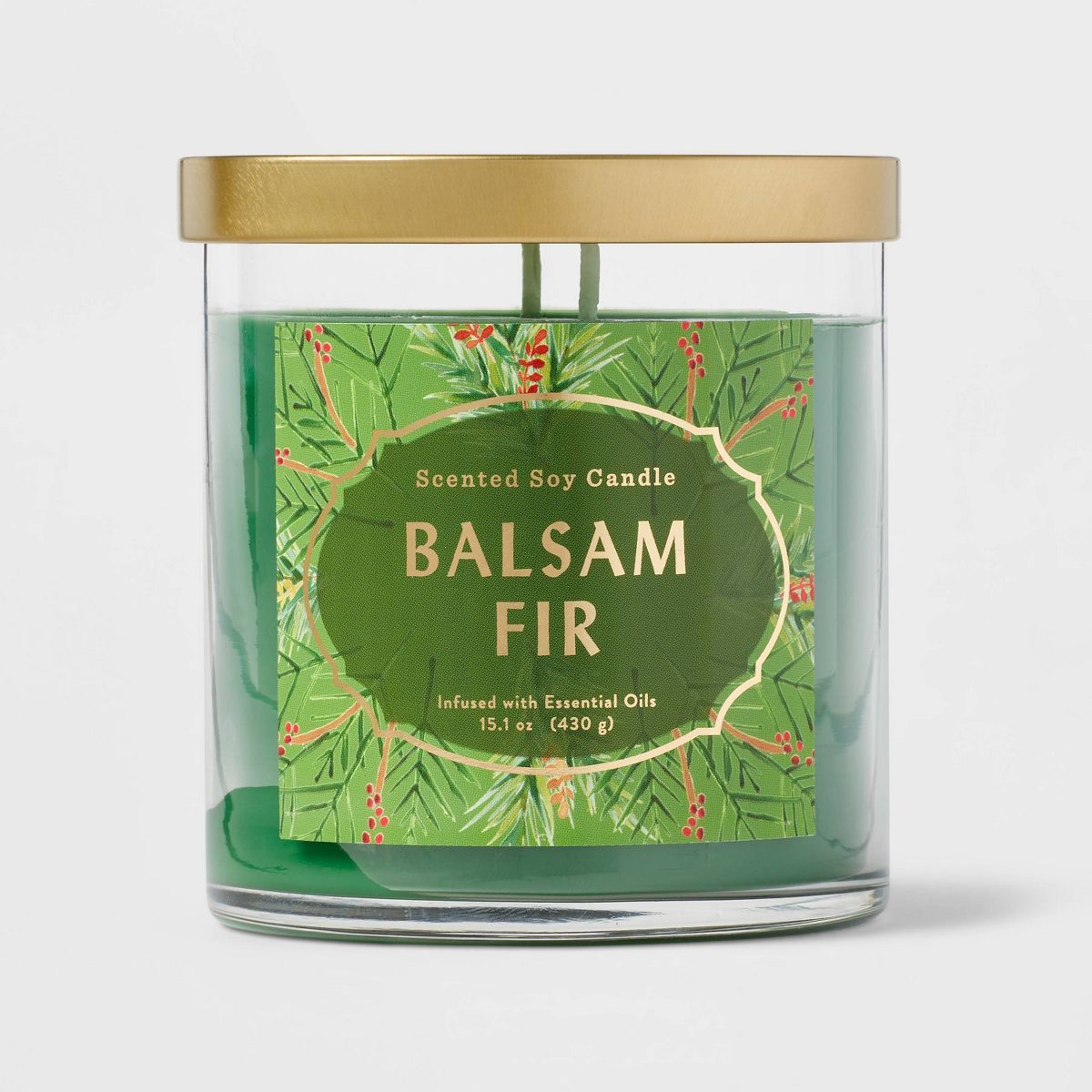15.1oz Lidded Glass Jar 2-Wick Balsam Fir Candle - Opalhouse™ | Target