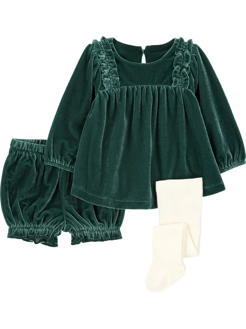 Carter's Child of Mine Baby Girl Outfit Set, 3-Piece, Sizes 0/3-24 Months | Walmart (US)