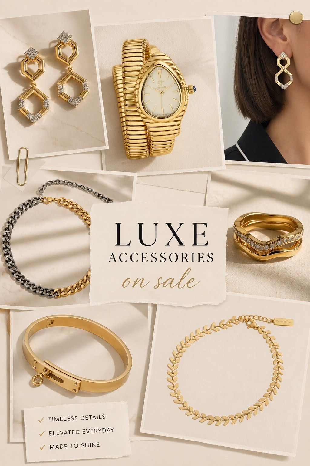 luxe accessories on sale, gold jewelry aesthetic, designer jewelry deals, affordable luxury jewelry, statement earrings gold, gold bracelet watch women, stackable rings set, minimalist jewelry trends 2026, elevated everyday accessories, chic gold jewelry outfit, nordstrom jewelry sale finds, trendy jewelry 2026, timeless jewelry pieces, luxury style for less, fashion girl accessories, viral jewelry finds, capsule jewelry wardrobe, elegant accessories women, modern gold jewelry trends, pinterest jewelry inspo

#LTKSaleAlert #LTKMothersDay