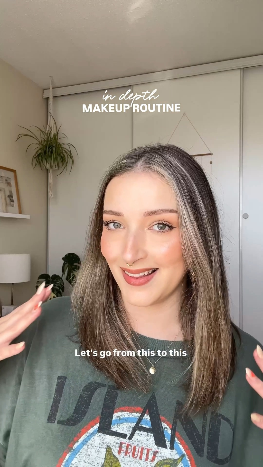 My makeup routine!
Rare Beauty foundation - shade 7 light warm
Elf concealers - shades Light Sand and Light Ivory
Fenty contour - shade Amber
NYX brow pencil - shade Ash Brown
Butter Bronzer - shade Light
Rare Beauty blush - shade Cheer
Rare Beauty highlight - shade Enlighten
Makeup Forever lip liner - shade Anywhere Caffeine 
Merit lip oil - shade Taupe

#LTKbeauty