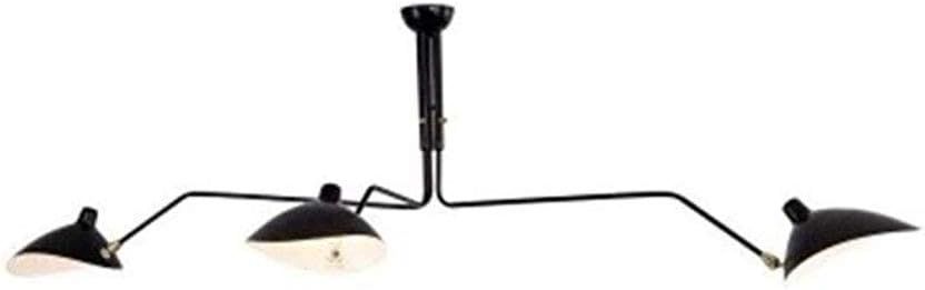 SXMY Mid-Century Modern Ceiling Lamp 3-Arms Large Chandeliers with Adjustable Lamp Head for Livin... | Amazon (US)