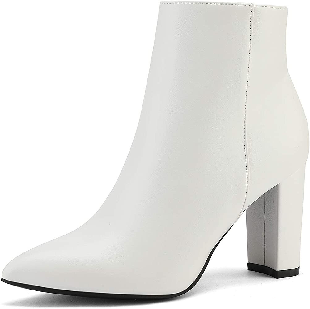 DREAM PAIRS Women's Chunky High Heel Ankle Booties | Amazon (US)