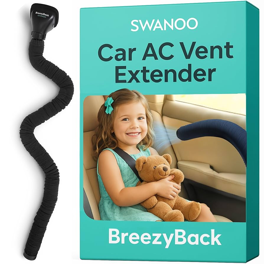 Swanoo Car AC Vent Extender | Air Vent Hose for Backseat | Directs Cool or Hot Air to Kids & Pets... | Amazon (US)
