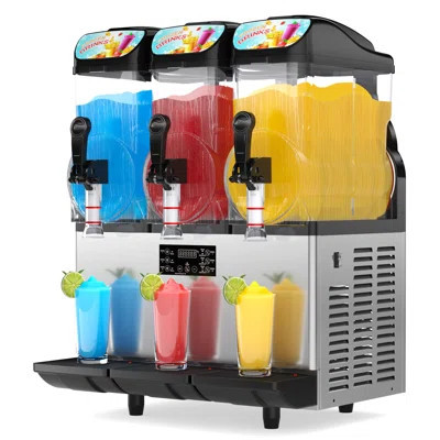 Commercial Slushy Machine, 45l/12 Gallon 1050w Slushy Machine, Slush Frozen Drink Machine With Automatic Cleaning | Wayfair North America