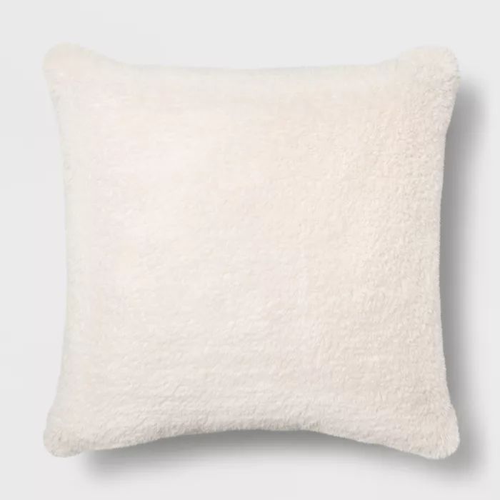 Euro Sherpa Throw Pillow Cream - Opalhouse™ | Target
