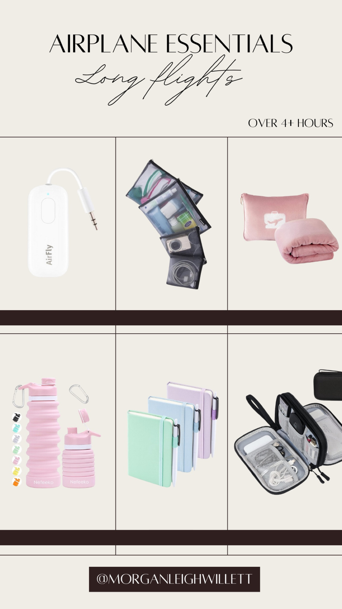 Everything you need for a long flight! (Think LA to New York) 

#LTKTravel #LTKFindsUnder100 #LTKFindsUnder50