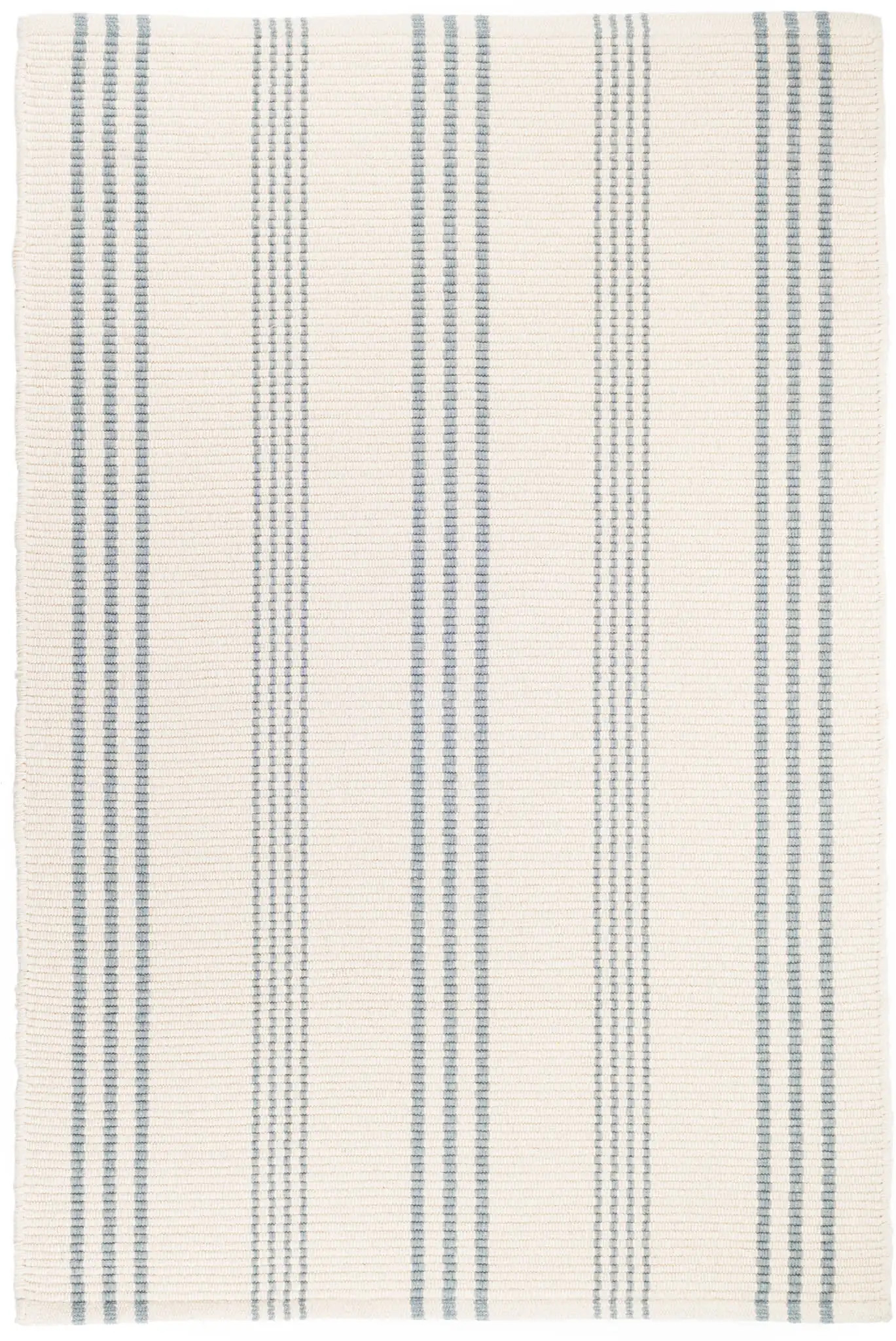 Swedish Stripe Handwoven Cotton Rug | Blue | Rugs USA