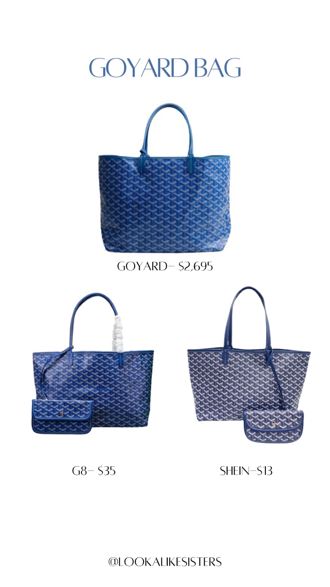 These Goyard dupes are INSANE!! 
I bought the SHEIN one for a travel bag and I love it 😍🫶🏼

#LTKTravel