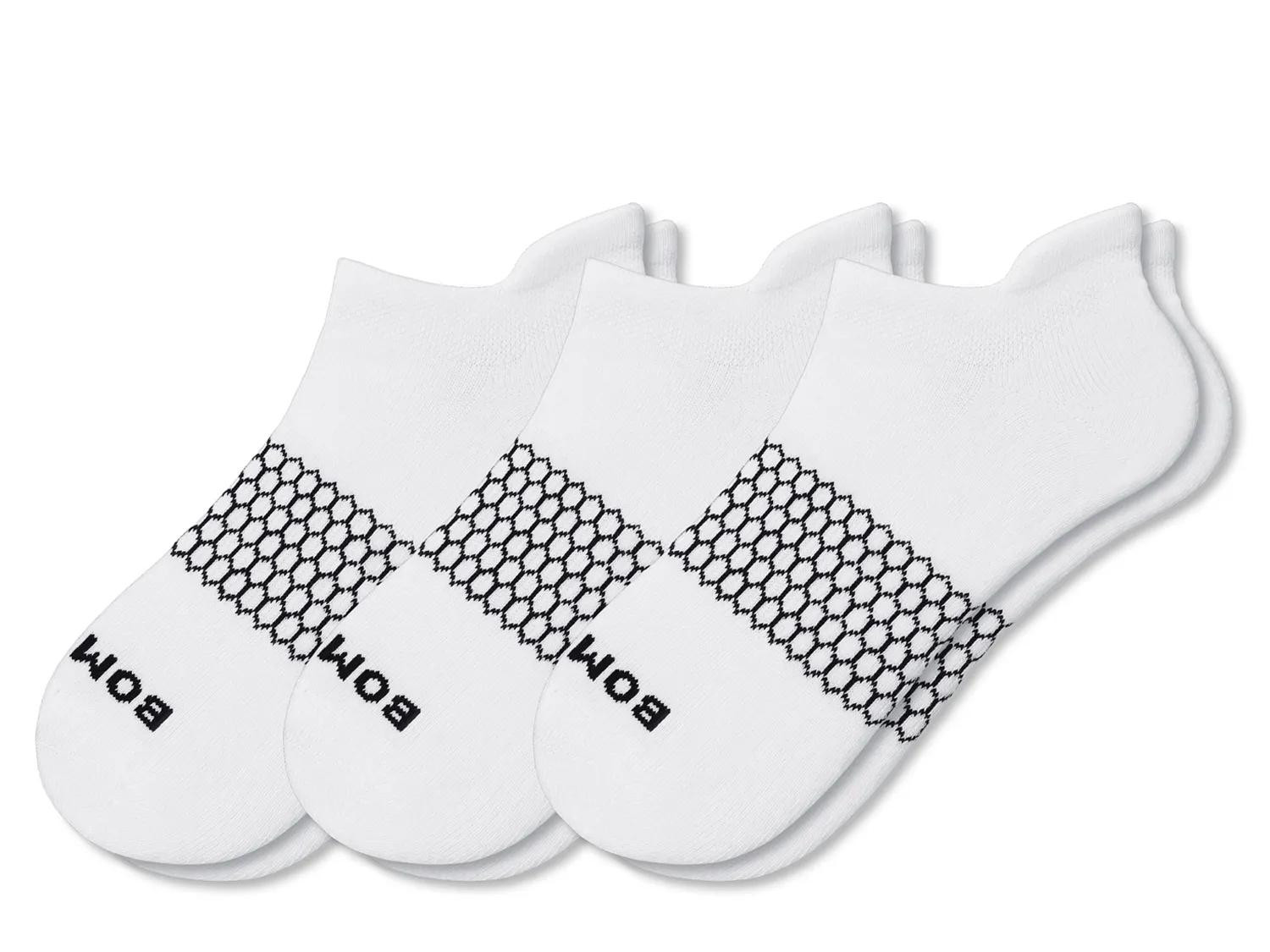 Bombas Solid Women's Ankle Socks 3 Pack | Men | Women's | White | Size M | Socks | Ankle | DSW