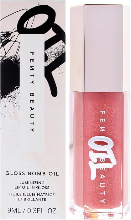 Gloss Bomb Luminizing Lip Oil N Gloss - 01 Fussy by Fenty Beauty for Women - 0.3 oz Lip Gloss | Amazon (US)