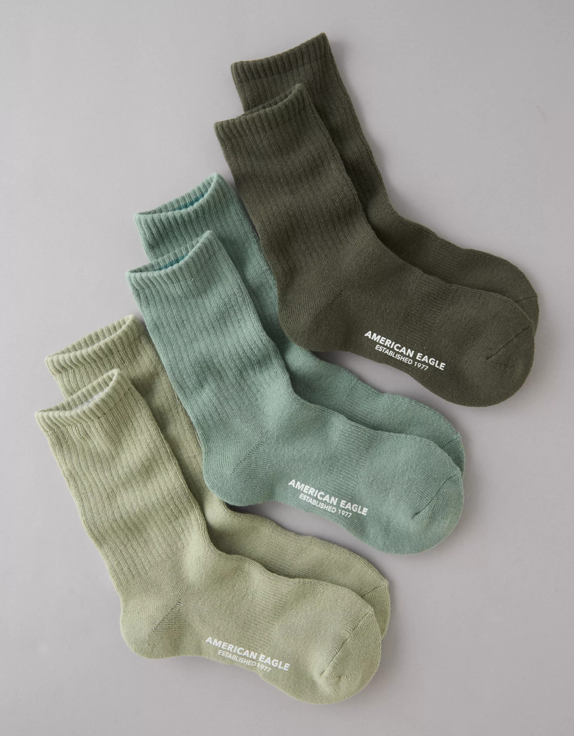 AE Crew Socks 3-Pack | American Eagle Outfitters (US & CA)
