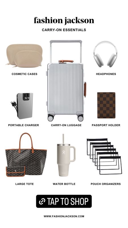 Travel essentials #fashionjackson #luggage #travel #amazonfinds #goyard

#LTKtravel #LTKfindsunder100