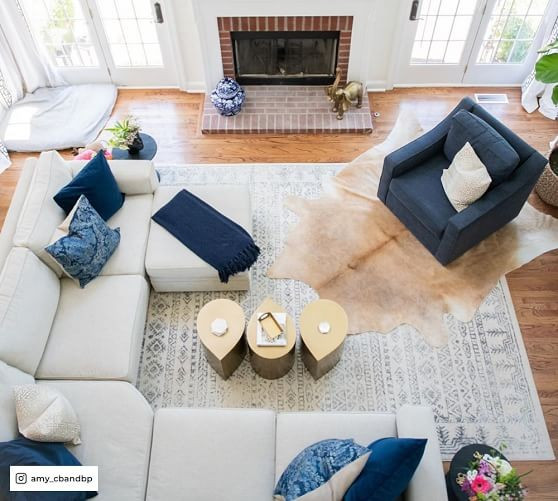 Pearce Square Arm Upholstered 3-Piece L-Sectional with Wedge | Pottery Barn (US)