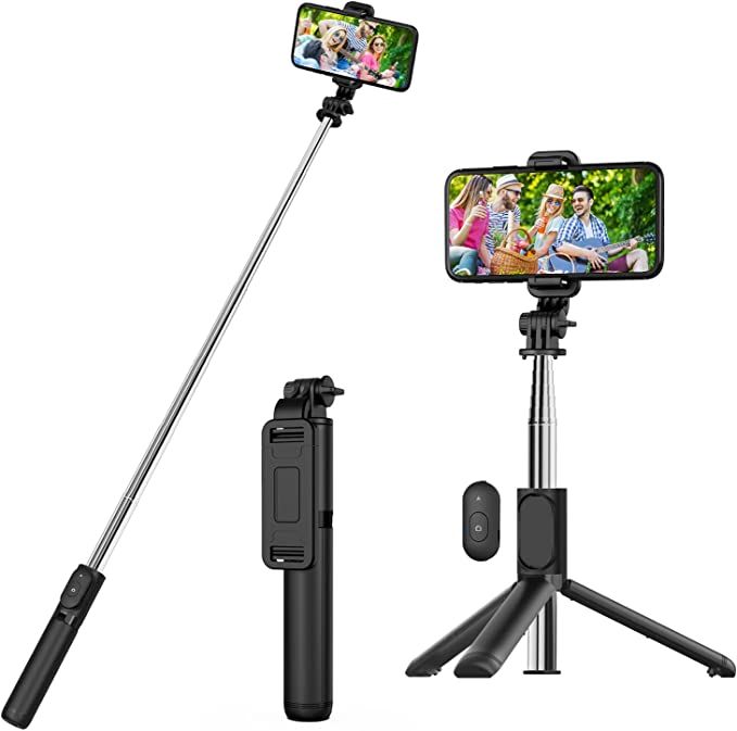 Selfie Stick, Extendable Selfie Stick with Wireless Remote and Tripod Stand, Portable, Lightweigh... | Amazon (US)