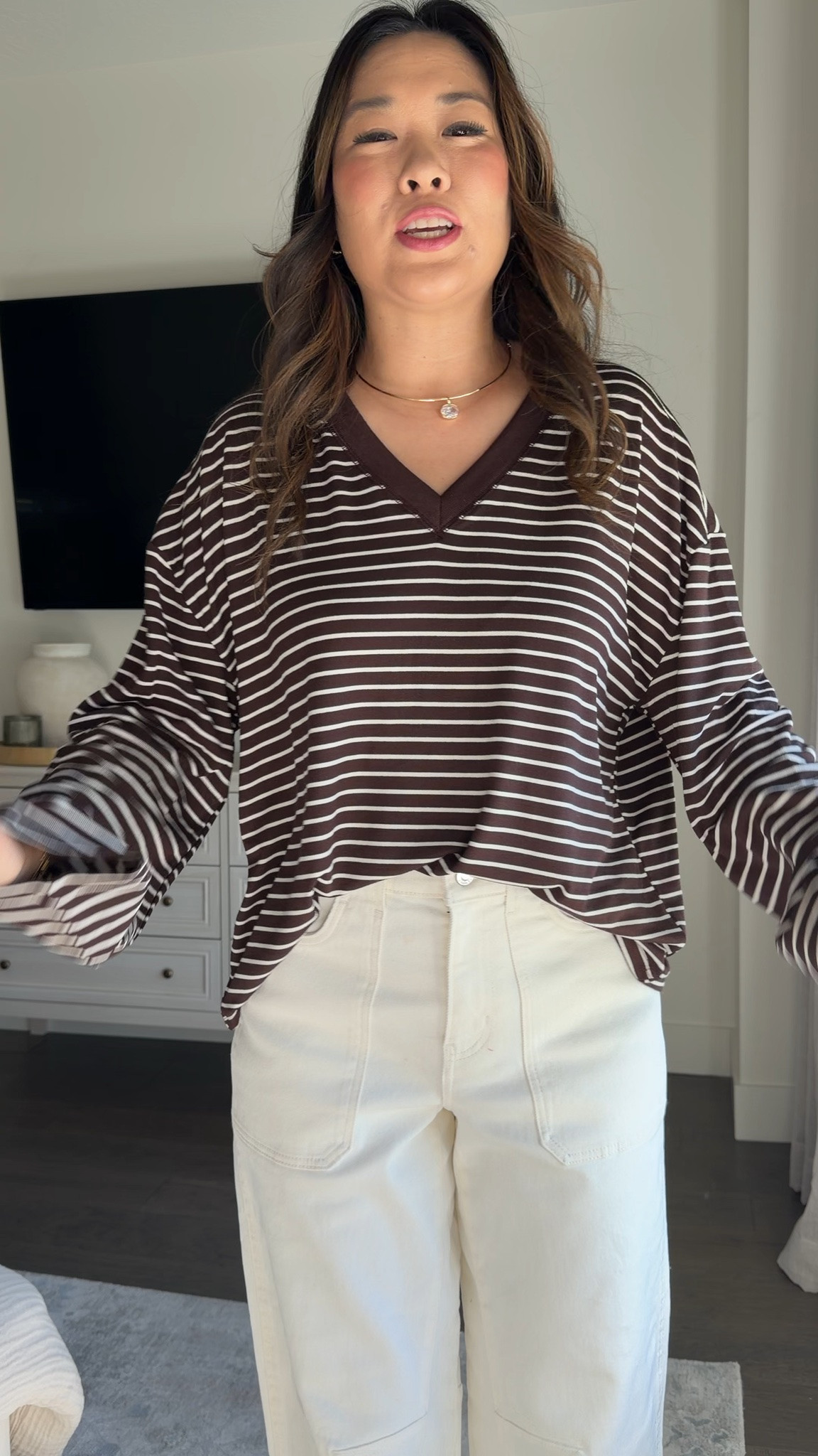 Walmart Sale // Cool Mom Outfit
Striped Top: Large
