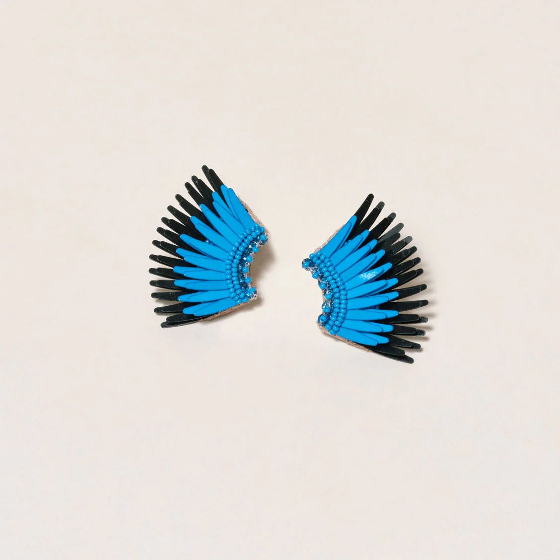 Mini Madeline Earrings Blue Black | Mignonne Gavigan