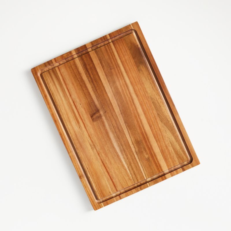 Crate & Barrel Acacia Wood Cutting Board/Cheese Serving Board 20"x15"x0.75" + Reviews | Crate & B... | Crate & Barrel