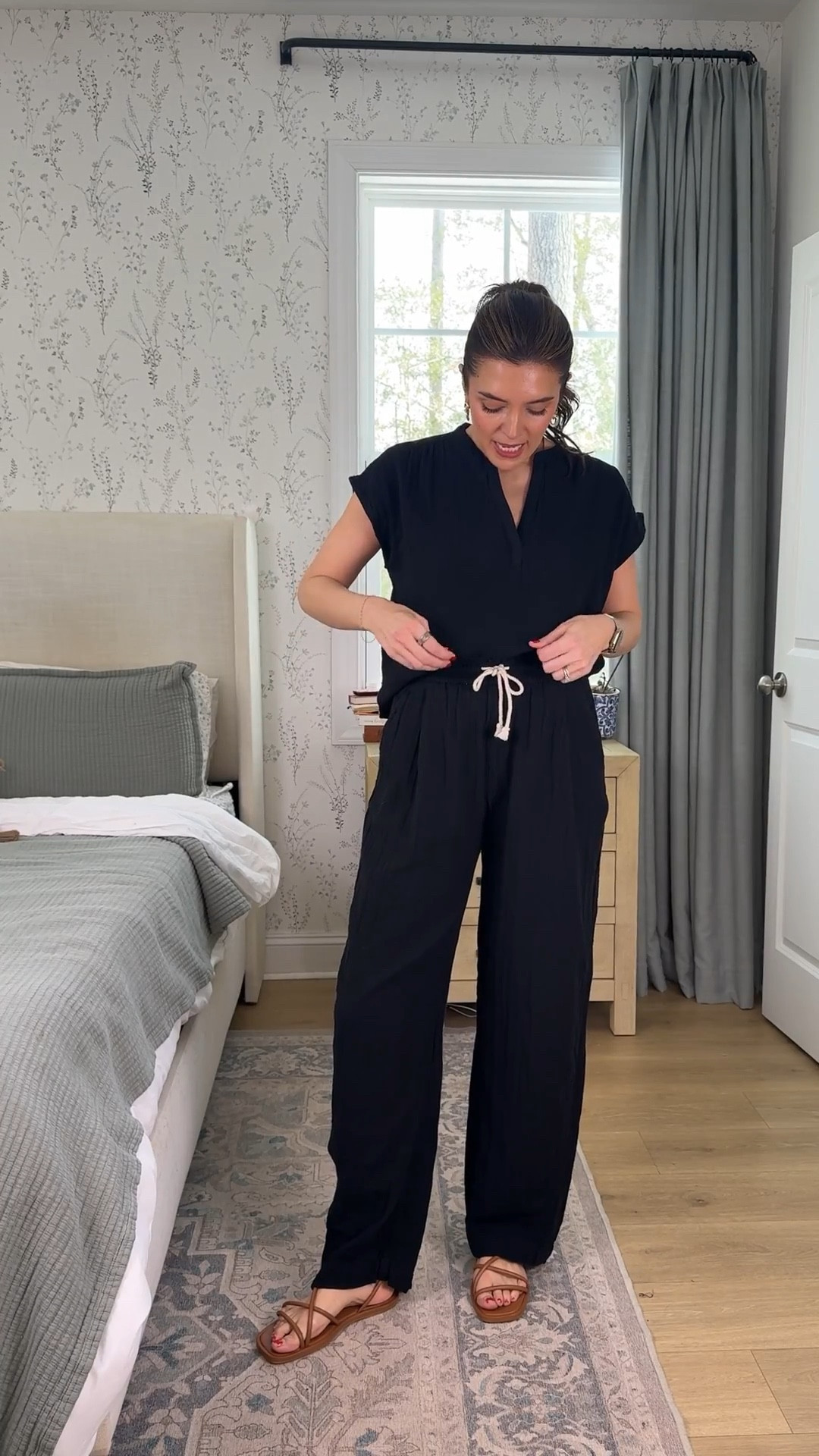 The must have set of spring and summer. Perfect for vacation! Now 50% off! In a small tall pants, XS top. Im 5’7"

#LTKTall #LTKOver40 #LTKSaleAlert