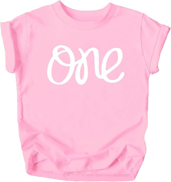One 1st Birthday Shirt for Baby Girls First Birthday Outfit | Amazon (US)