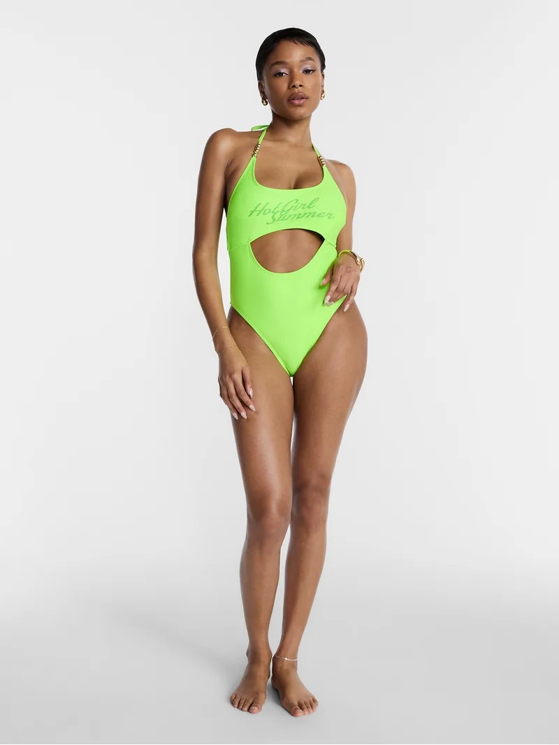 Hot Girl Summer by Megan Thee Stallion Women's and Women's Plus Hot Girl Summer Cutout One-Piece ... | Walmart (US)