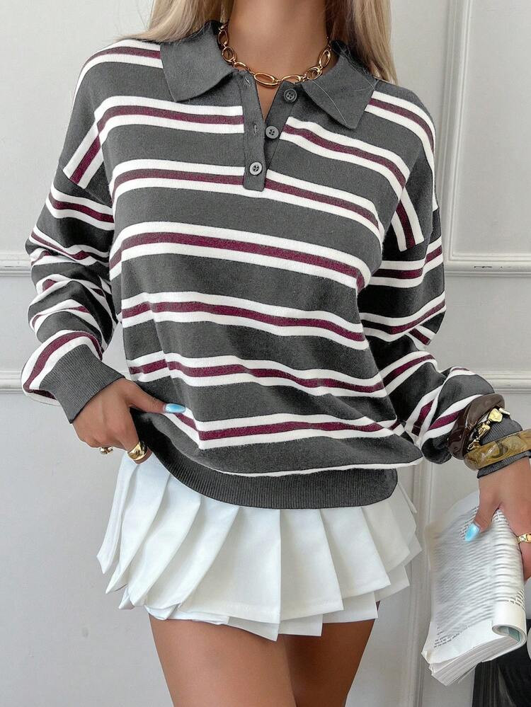 £16.14
£22.49
-28%

Save £0.81 off this item after joining.
Livesso Women's Autumn Retro Striped Turtleneck Sweater
4.96
(100+)
Color: Dark Grey






Size
UK
4 (S)
6 (M)
8 (L)
Size Guide
Ensure garments are true to size
Not your size? Tell me your size
 | SHEIN