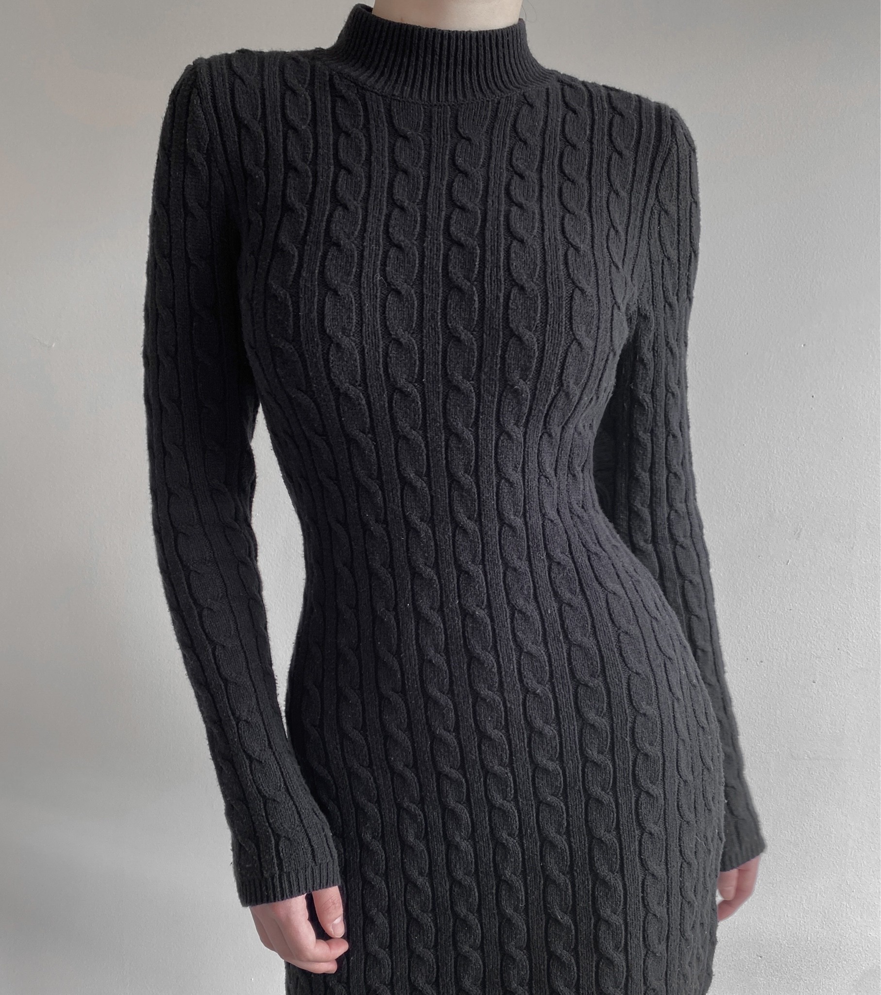 Autumn things <3
.
.
Black long sleeve bodycon sweater dress, cable knit, pattern, flattering, tight, warm, cozy, mock neck, fall turtleneck, cute

#LTKSeasonal #LTKworkwear #LTKfit