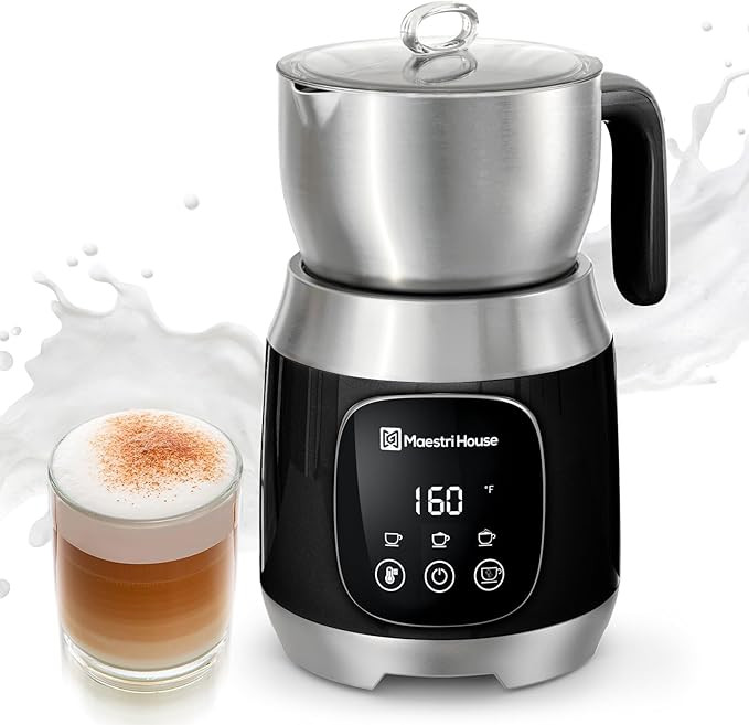 Maestri House Milk Frother, Variable Temp and Froth Thickness DualFro 600 Milk Frother Steamer, 2... | Amazon (US)