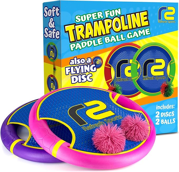 Fun Bouncy Paddle & Stringy Ball Toss & Catch Game - Easy to Use for Kids All Ages - Soft Foam De... | Amazon (US)