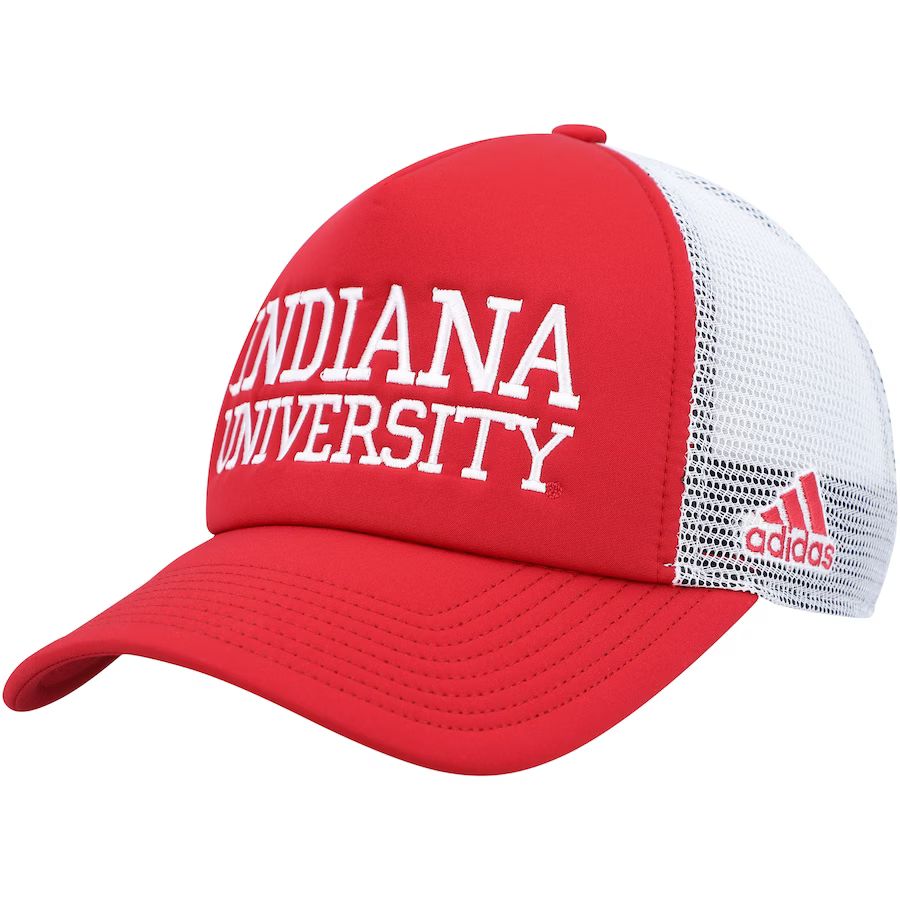 Indiana Hoosiers adidas Foam Trucker Snapback Hat - Crimson/White | Lids