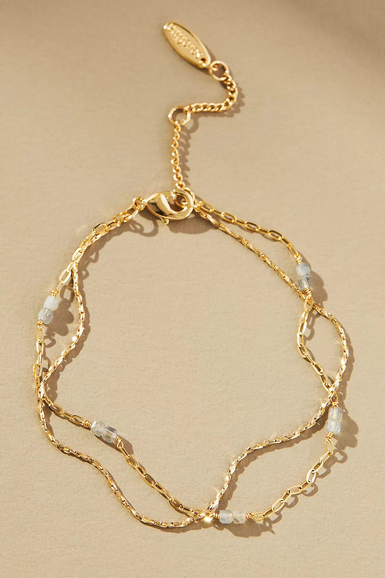 Double-Layer Beaded Chain Bracelet | Anthropologie (US)