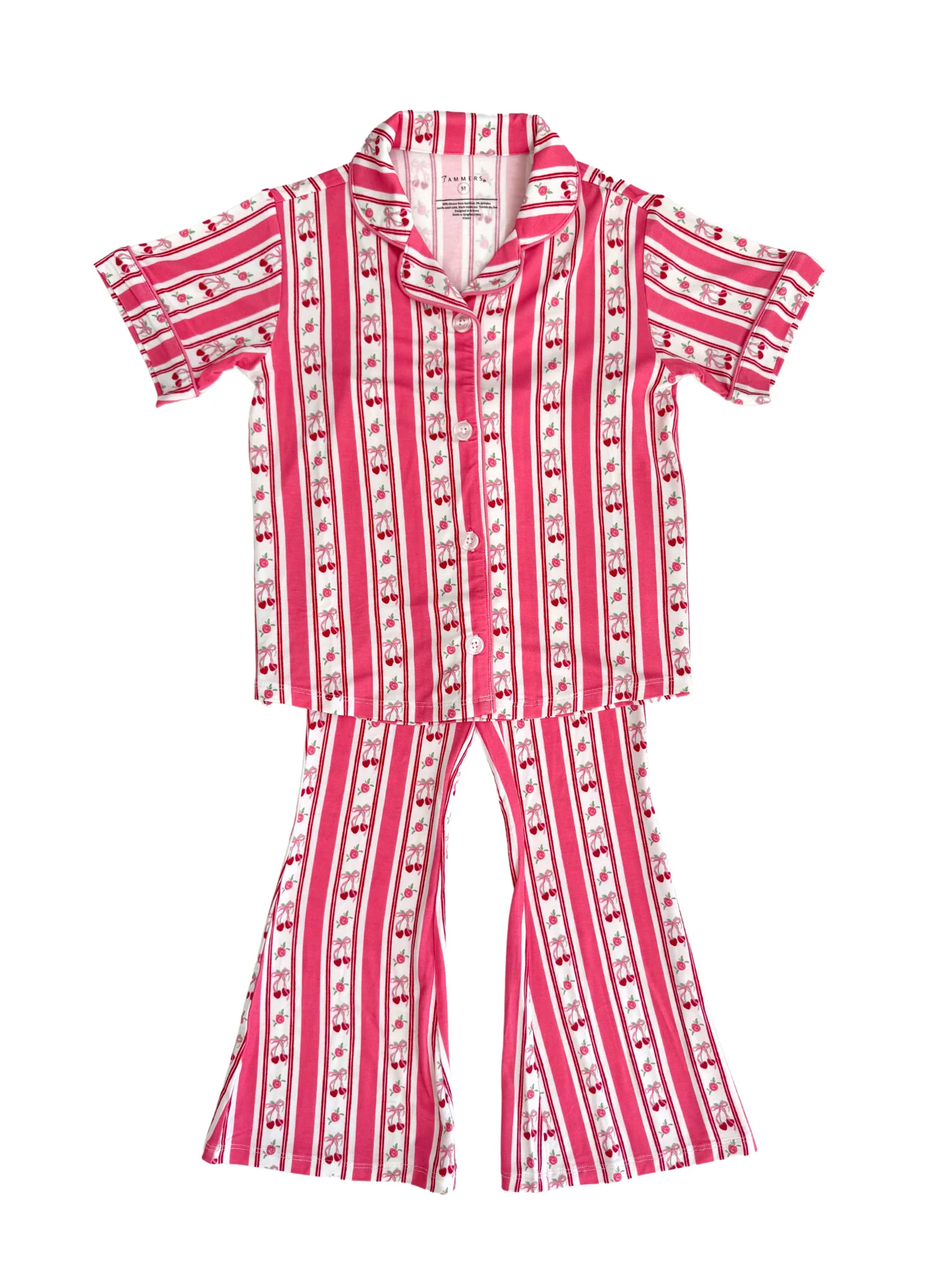 Love You Cherry Much Button Up Flare Set | In My Jammers