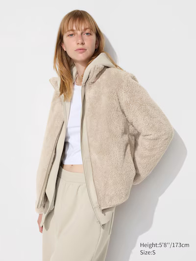 Fluffy Yarn Fleece Full-Zip Jacket | UNIQLO (UK)