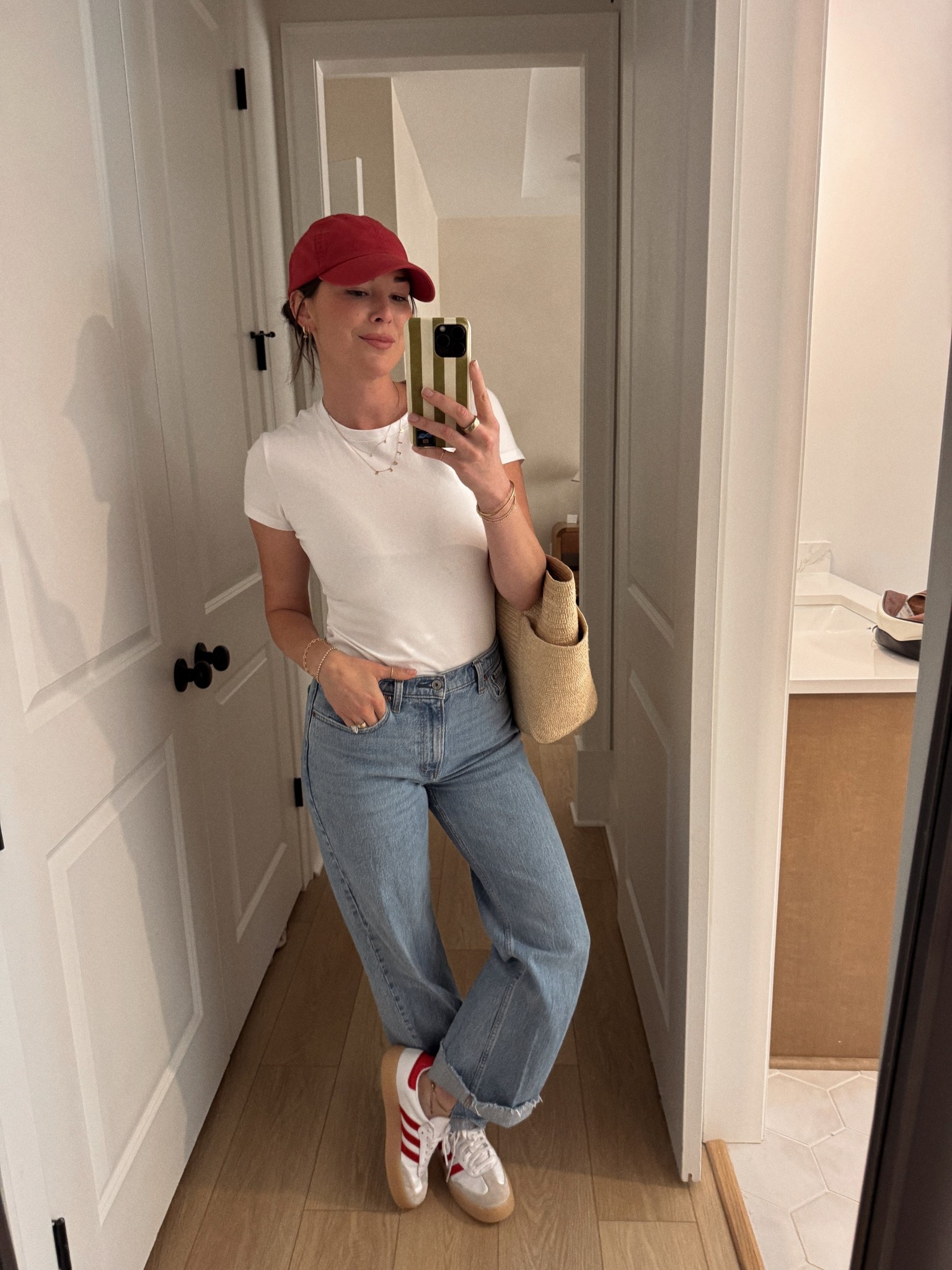 Soccer class with wilder 🥹⚽️ last day of the A&F sale!! These tuckable tee’s are a MUST add to cart (i own multiple in every color) 🙂 as much as a staple as the bra-free tanks! Stretchy & so flattering. 

These are the high rise 90s relaxed jean in color medium fray hem! 

#LTKFindsUnder50 #LTKStyleTip #LTKSaleAlert