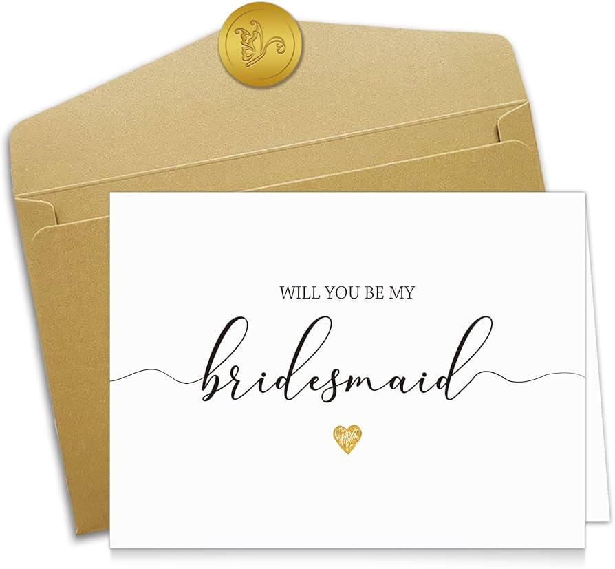 Spercy 11 Bridesmaid Proposal Cards with Envelope, 8 Will You Be My Bridesmaid, 2 Will You Be My ... | Amazon (US)