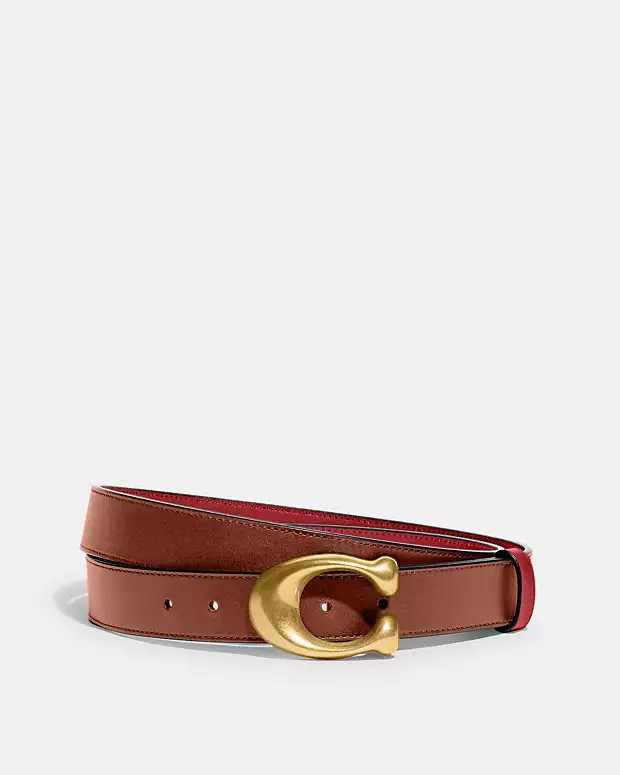 Sculpted C Buckle Cut To Size Reversible Belt, 32 Mm | Coach (CA)
