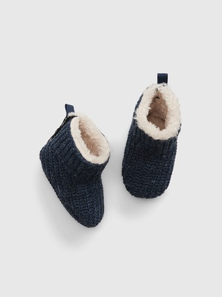 Baby Sherpa-Lined Booties | Gap (US)