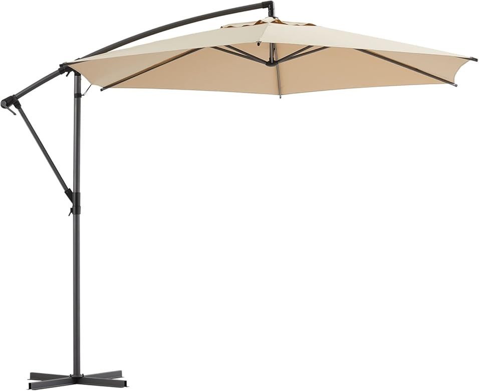 Gardesol Offset Patio Umbrella, 10 FT Cantilever Umbrella With Sturdy Ribs, Fade Resistant, Vente... | Amazon (US)