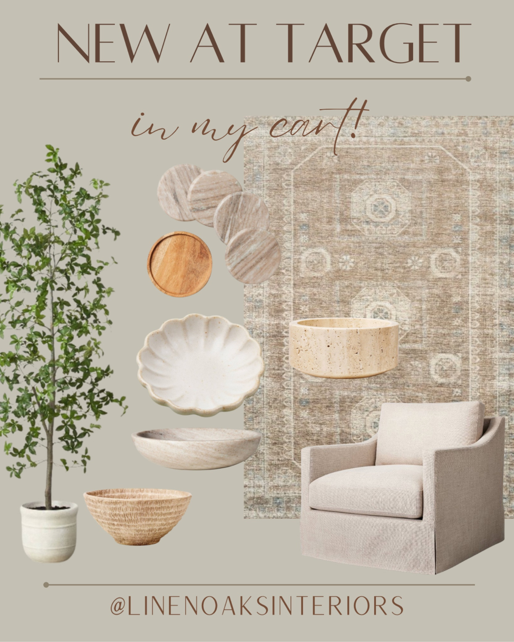 New Target Spring line launching 12/26 - what I currently have in my cart/ have purchased in store!!

Olive tree/ black olive tree/ accent chair/ rugs/ neutral rug/ table decor / decor bowl / coasters 

#LTKsalealert #LTKSeasonal #LTKhome