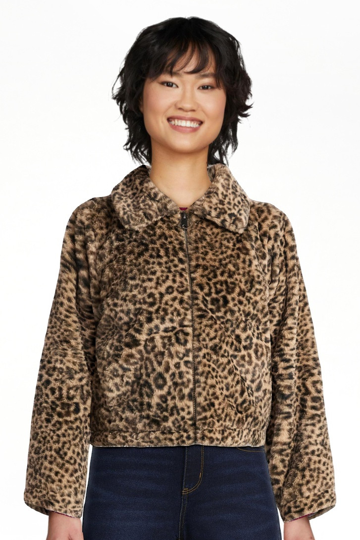 No Boundaries Faux Fur Jacket, Women's | Walmart (US)