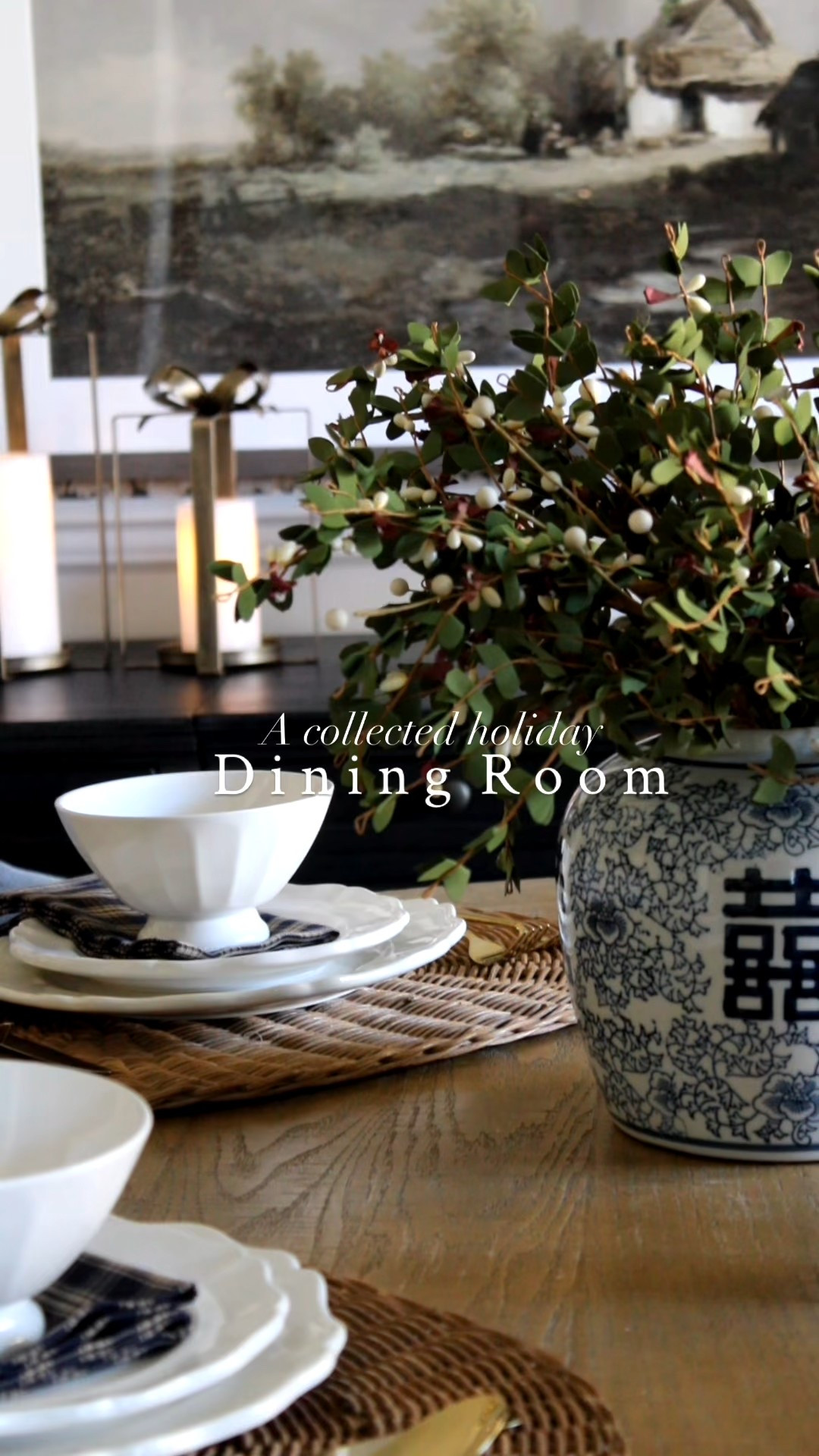 A collected Holiday Dining room,
Dining room inspo, simple holiday tablescape, round dining table 

Chairs are the Ziki Dining Chair from Sixpenny 
Wallpaper is Valentin Charcoal from Sandberg Wallpaper 

#LTKHome #LTKStyleTip #LTKHoliday