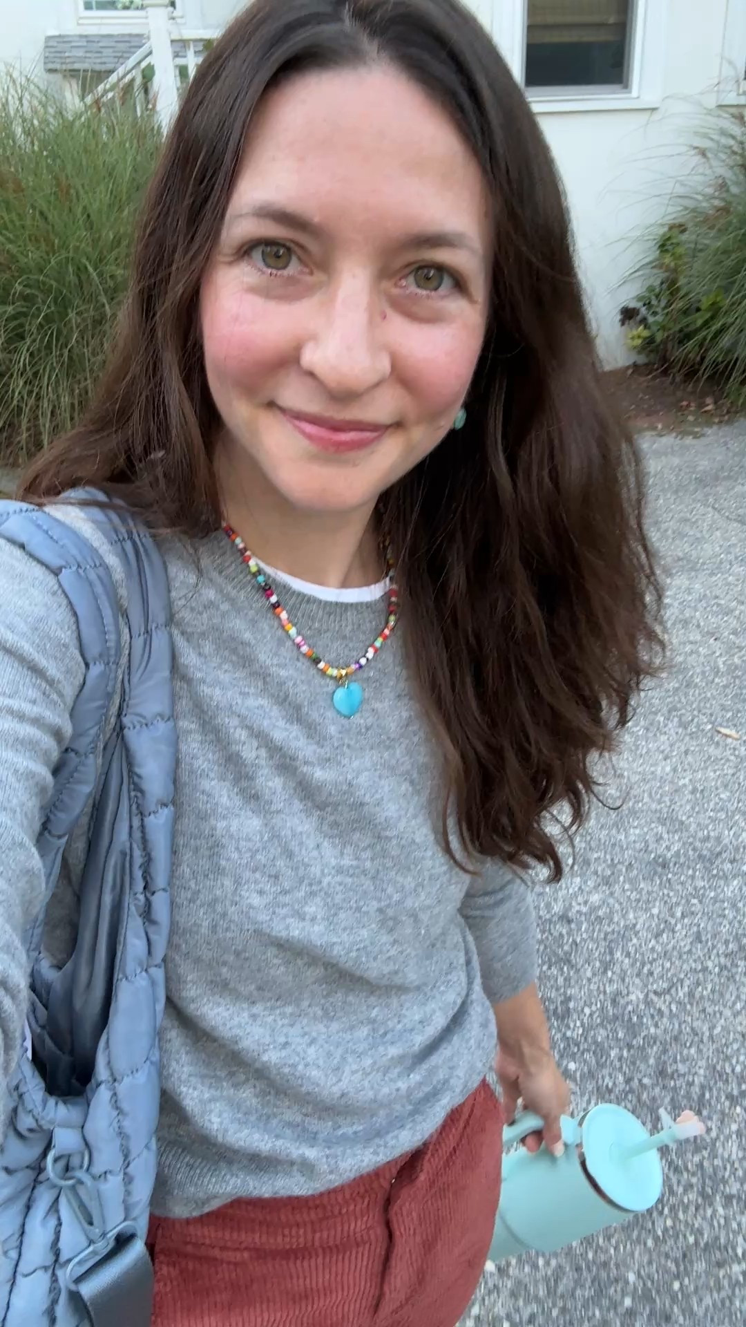 Easy fall outfit: lightweight cashmere sweater for under $50, cozy corduroy cropped pants, & the most comfortable ballet flats. Add a fun & colorful necklace for an extra pop of color  

#LTKStyleTip #LTKSeasonal #LTKFindsUnder100