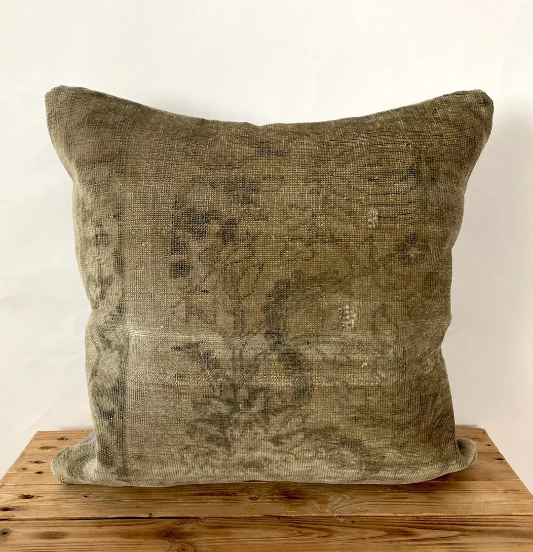 Persian Pillow Cover 20 X 20 Decorative Pillow Handmade - Etsy | Etsy (US)