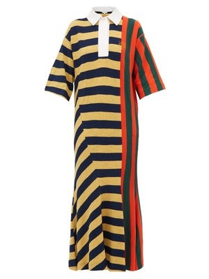 Striped cotton rugby shirtdress | Matches (UK)