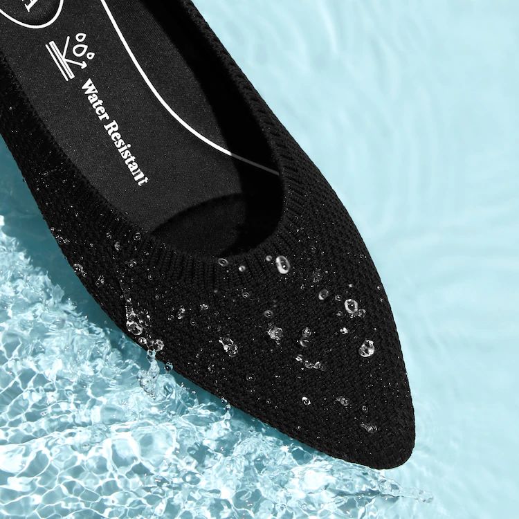 Pointed-Toe Water Repellent Ballet Flats (Aria 5°) | VIVAIA